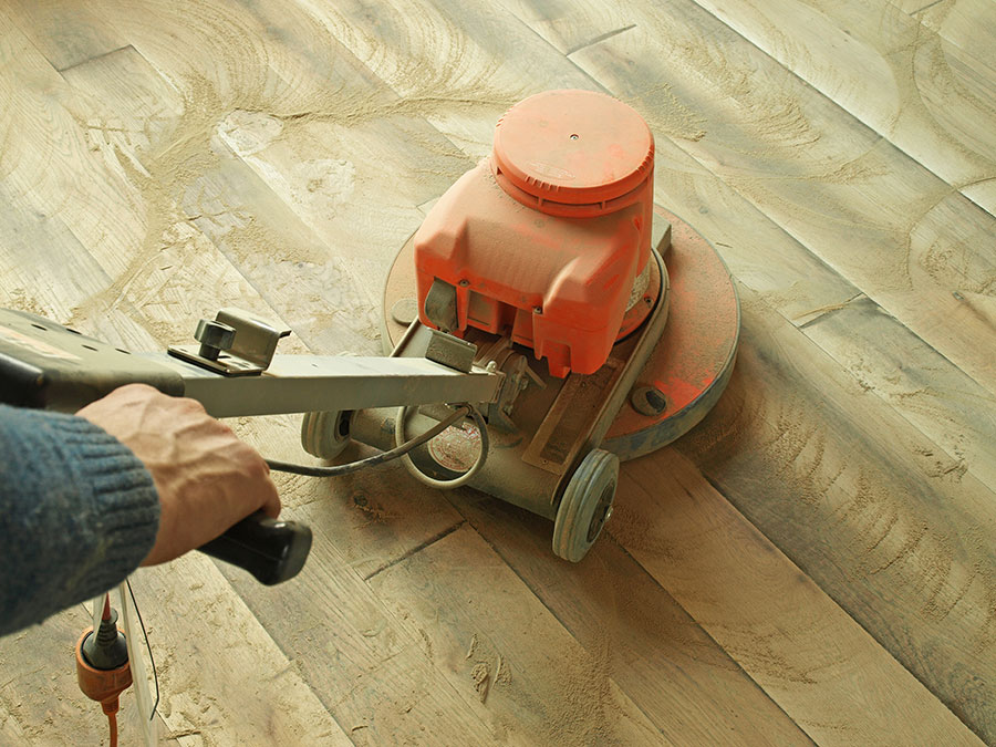 buffing and staining wood floors Charlotte